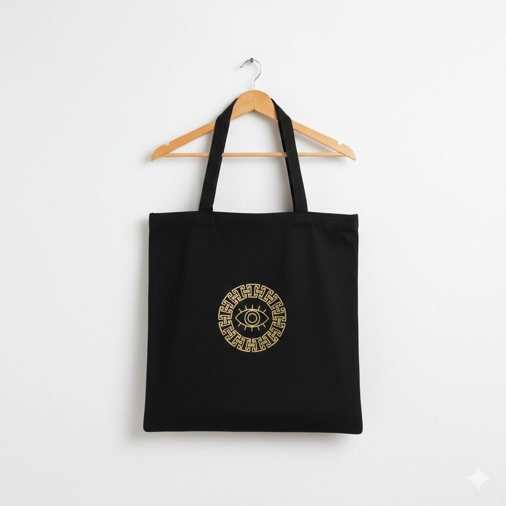 Evil eye tote bag